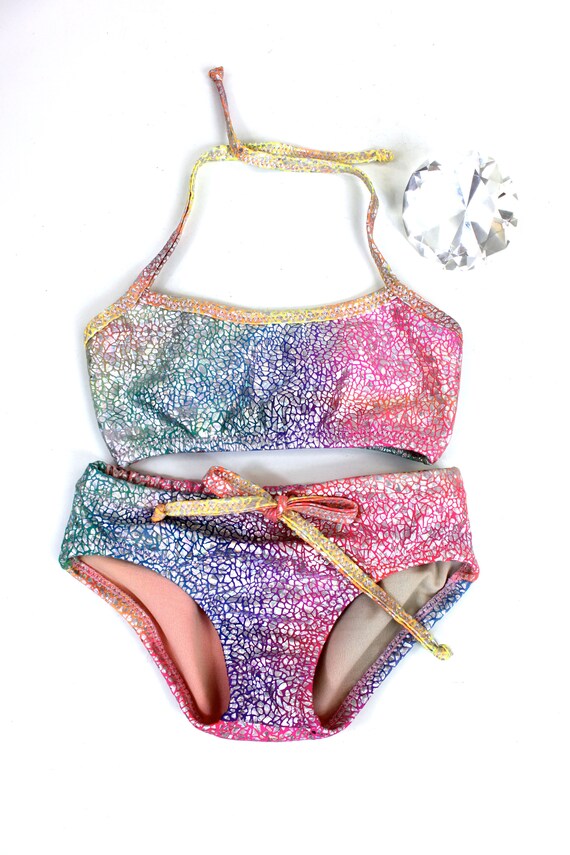 girls unicorn swimsuit
