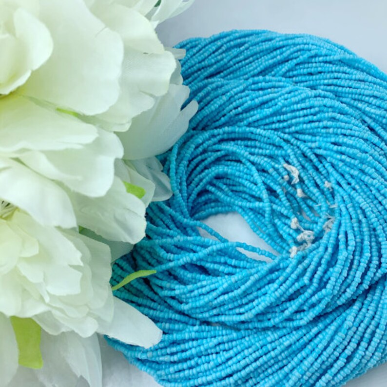 Pastel Blue AW 21 Shine Waist Bead