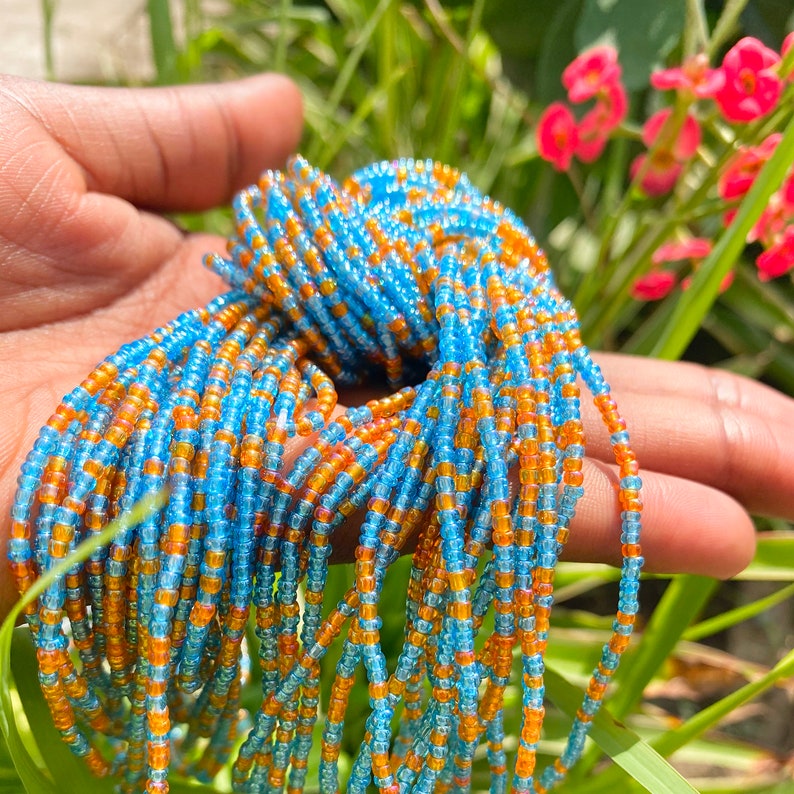 Skittle Waist Bead Turquoise Blue /& Orange AW 21