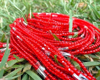 Red Crystal Waist Bead