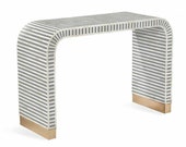 Indian Bone Inlay Gray Waterfall Console