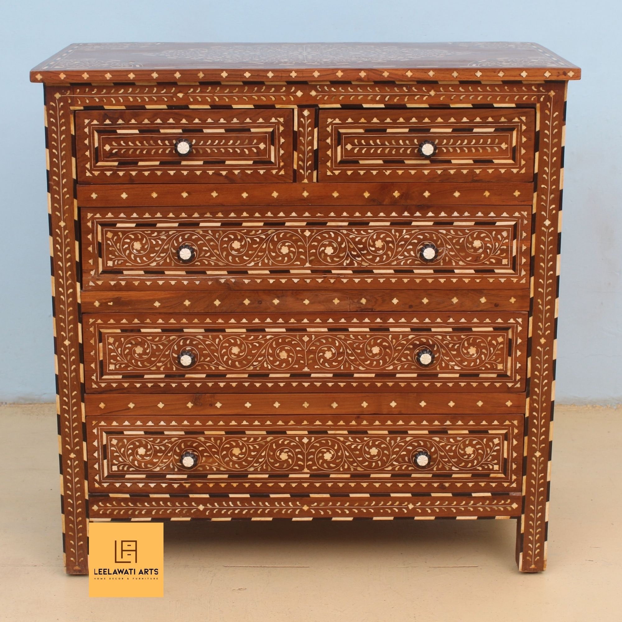 Bone inlay chest deals