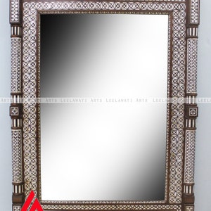 Home Décor Antique Mother Of Pearl Moroccan Design Mirror Frame Wall Mirror Table Top Mirror Dresser Mirror