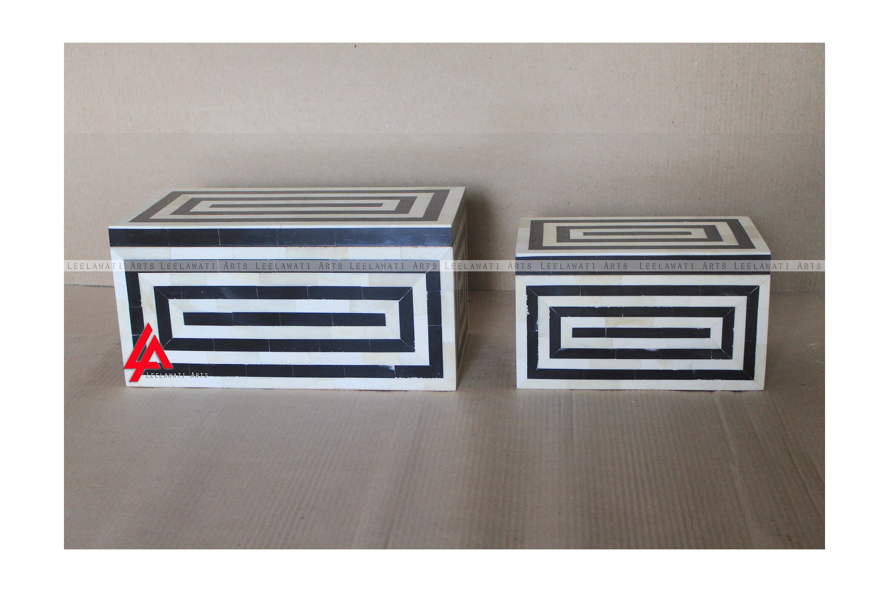 Black And White Bone Inlay Zebra Design Storage Boxes Etsy