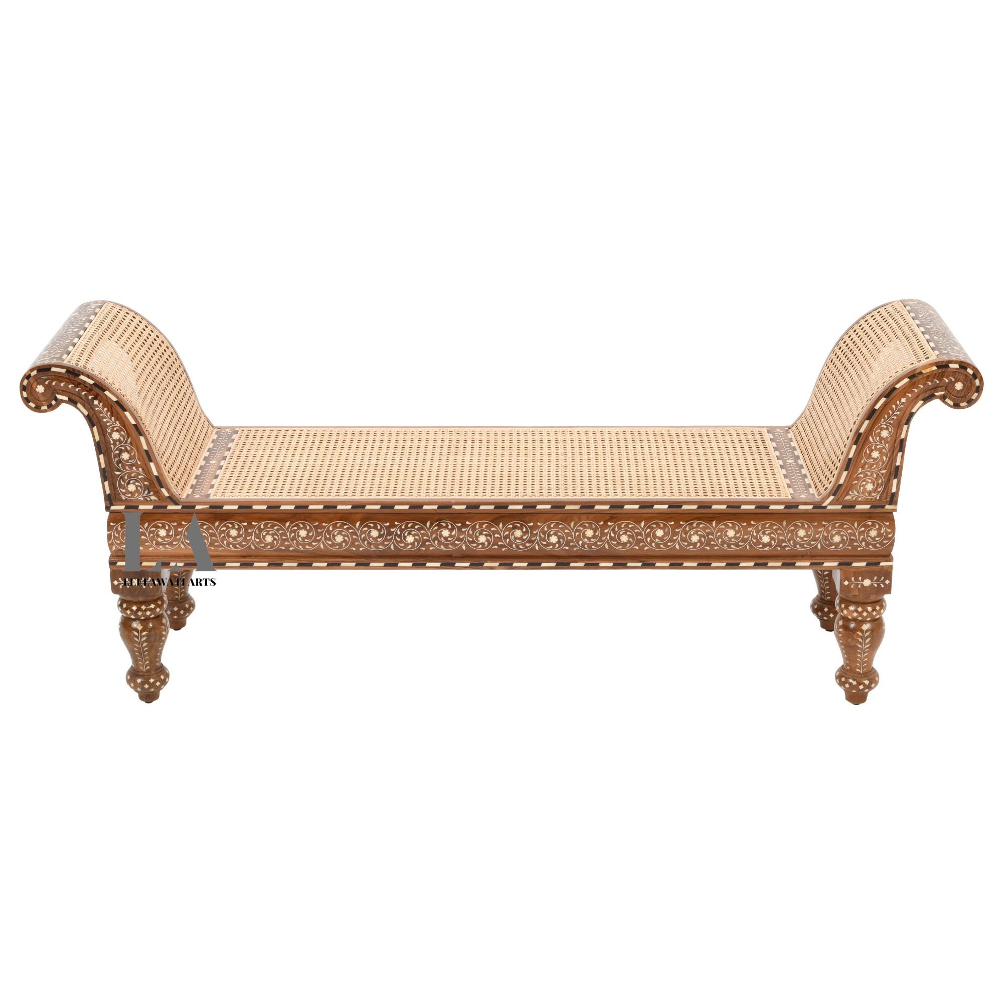 Leelawati Arts : Home Decorative Wood Bone Inlay Bench | Canning Bench ...