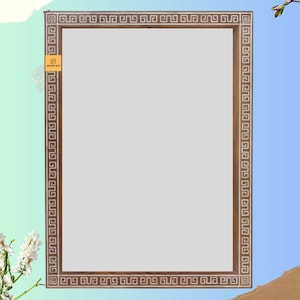 Wood Bone Inlay Home Decorative Unique Design Mirror Frame