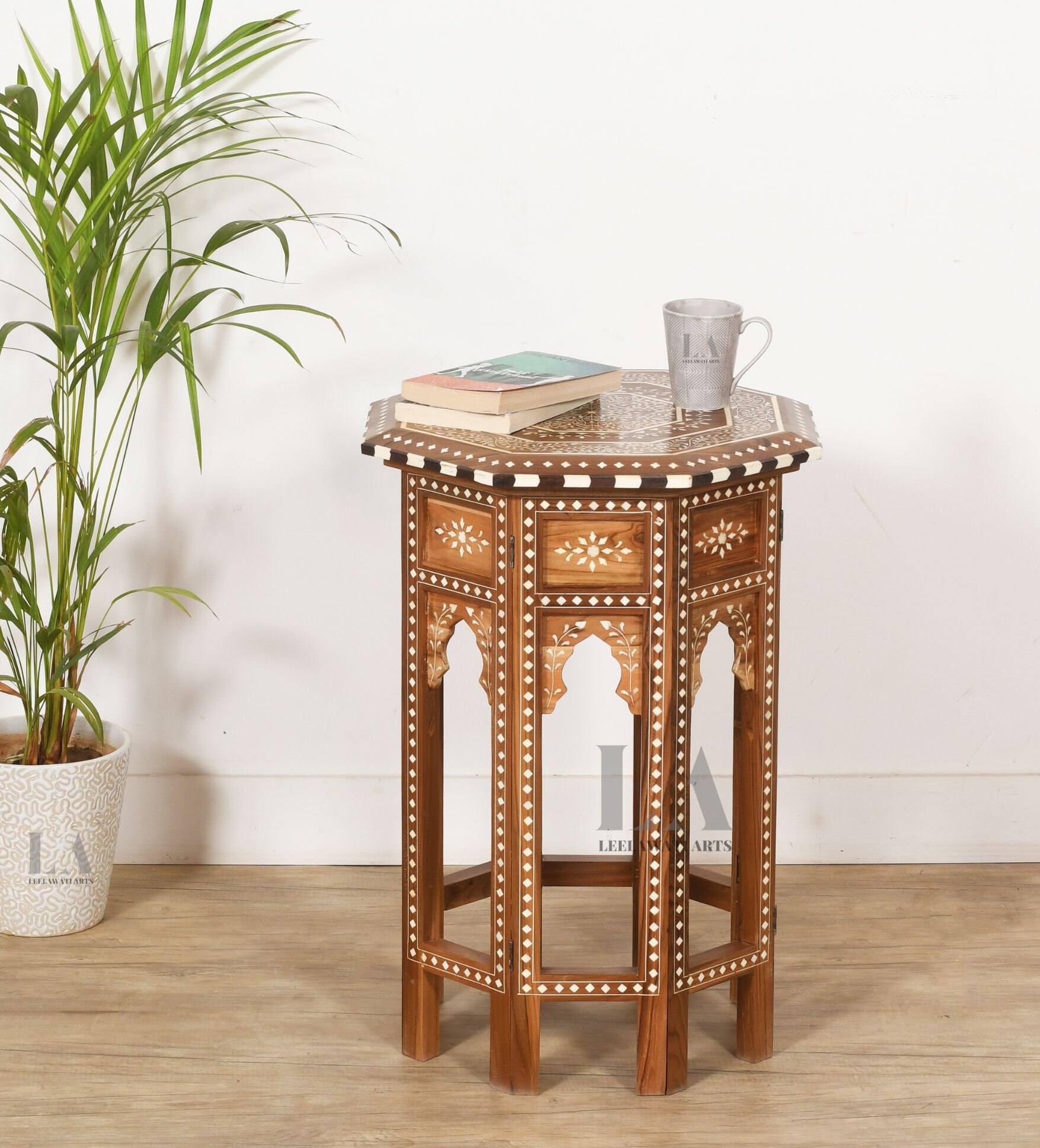 Vintage octagon side table online