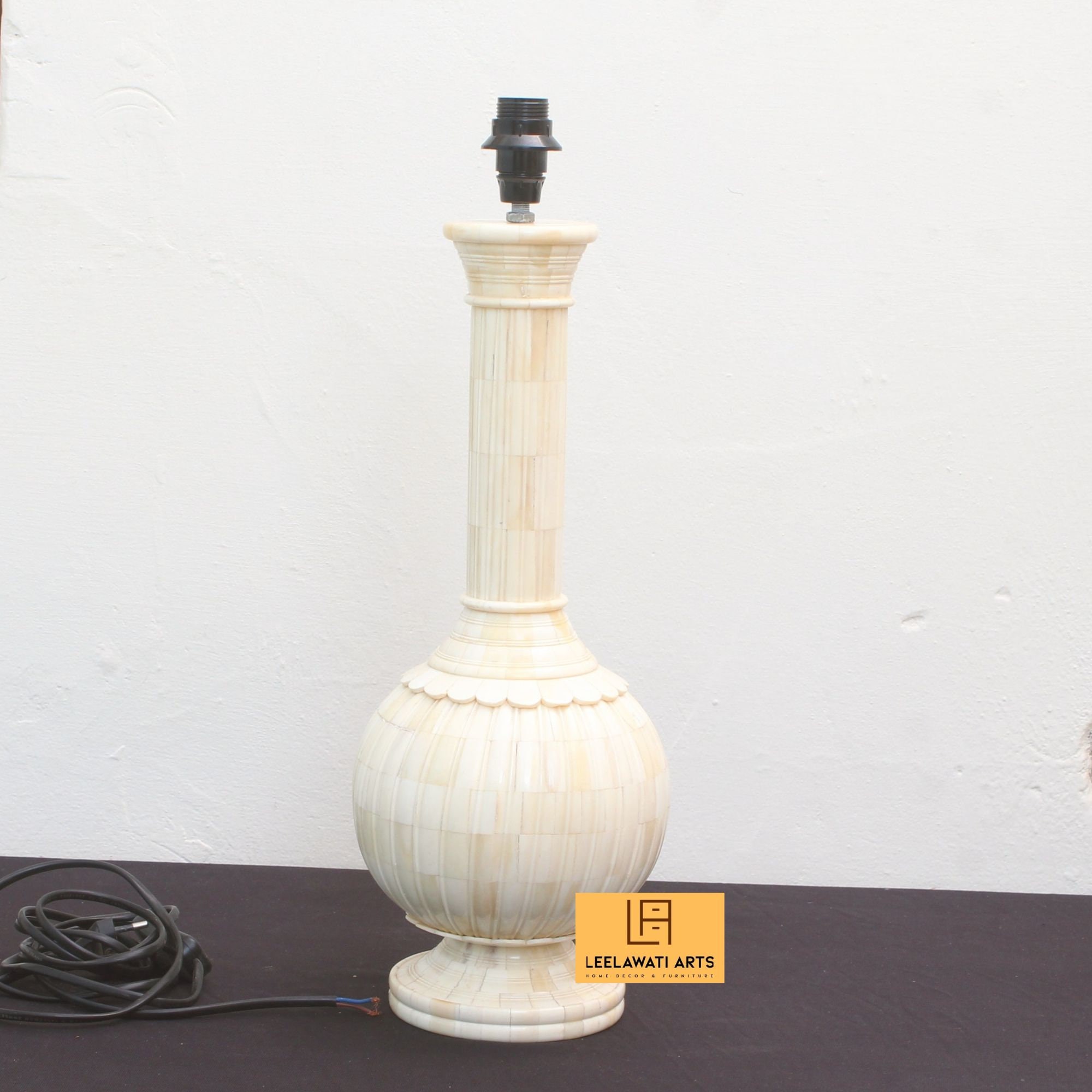 Table Lamp Home Decorative Bone Inlay Carving Design Lamp Night Stand Lamp Living Room