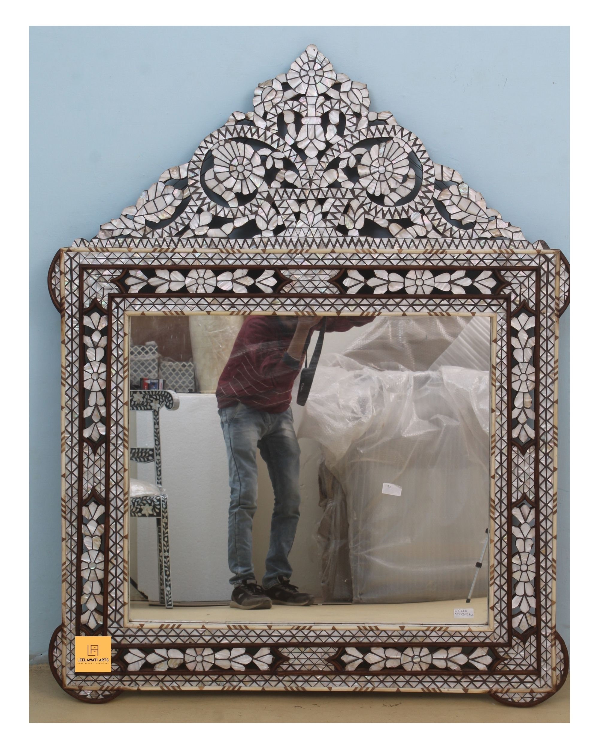 Wood Mirror Frame Moroccan Style Mehrab Design Mirror Framed - Etsy