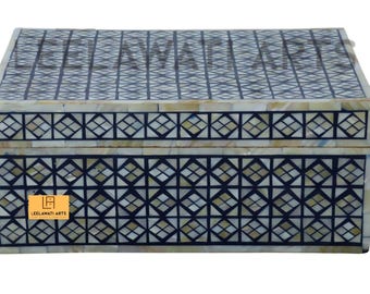Handmade Decor Box | Wooden Mother of Pearl Deocation Box | Luxury Living Room Dacorative Furniture