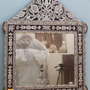 Wood Mirror Frame Moroccan Style Mehrab Design Mirror Framed