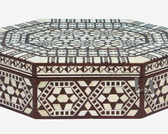 Inlay Box Teak & Mango Wood Decorative Jewelry Storage