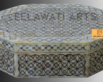Home Décor Mother Of Pearl Inlay Design Jewelry Decorative Storage Boxe | Handmade Living Room Furniture