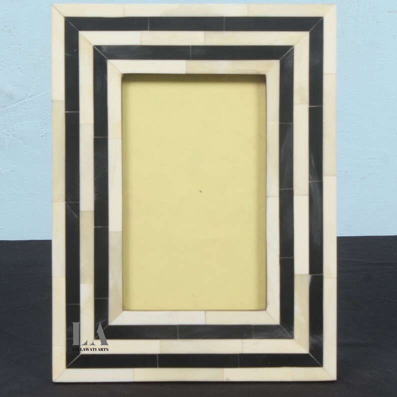 India Handmade Inlay Photo Frames Black and White - Etsy