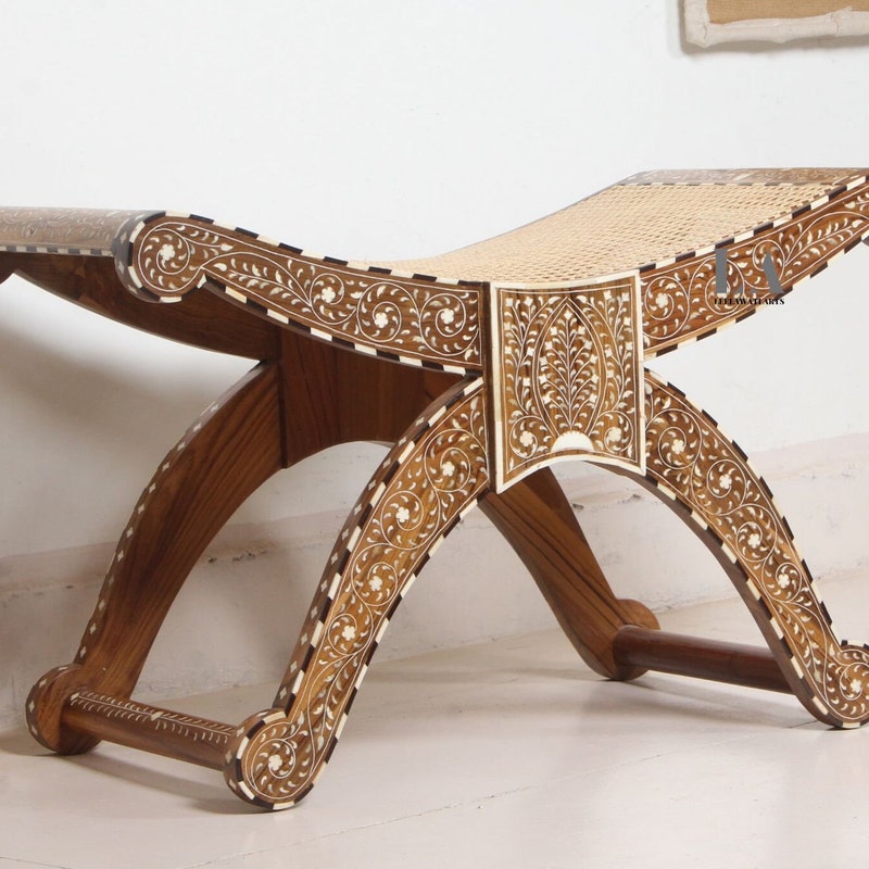 Bone Inlay Bench - Etsy