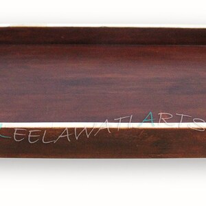 Home Decorative Wood Bone Inlay Tray / Serving Tray Art Decorative Gifts Tray