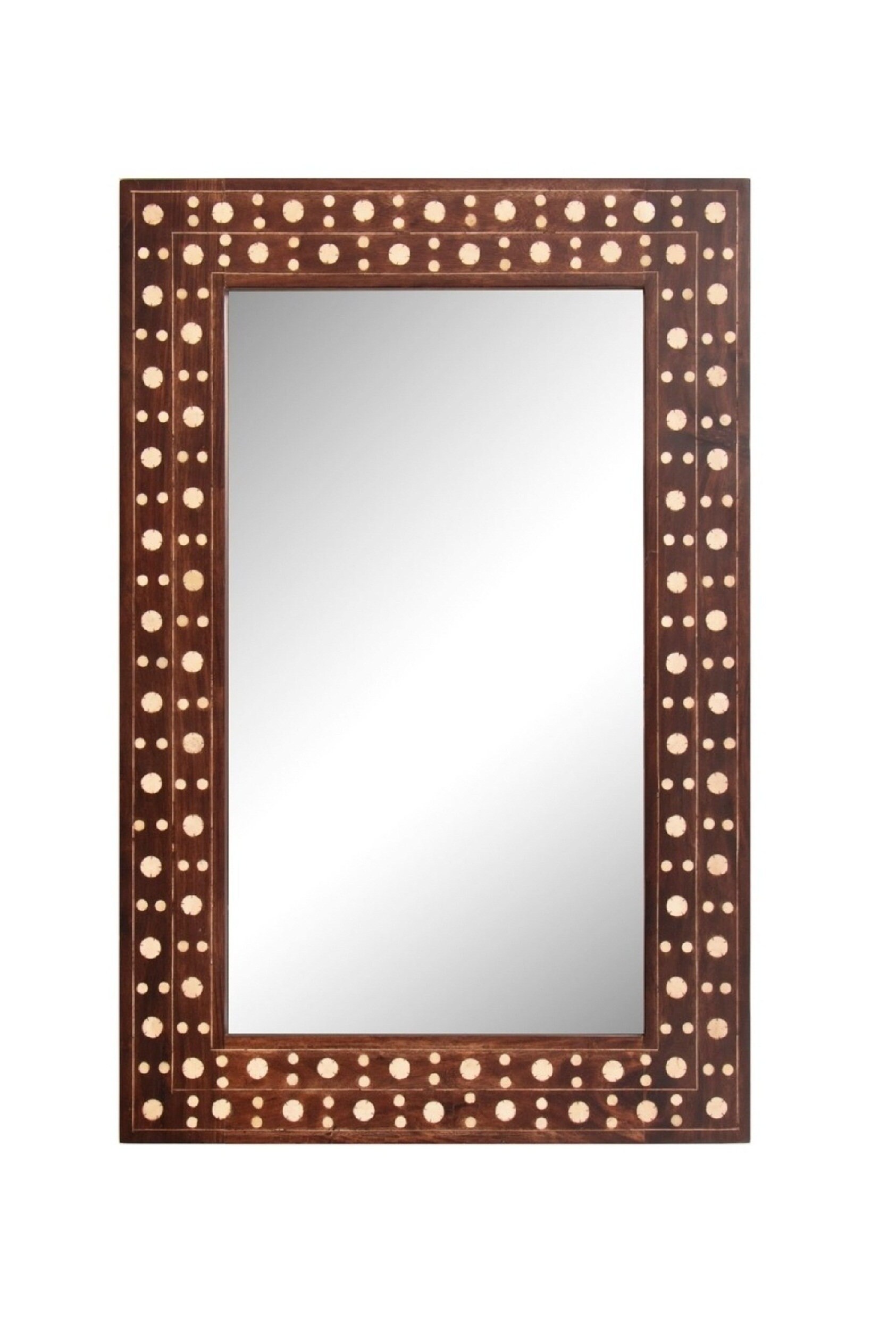 Wood Inlay Mirror Frame Bone Inlay Mirror Framed Etsy