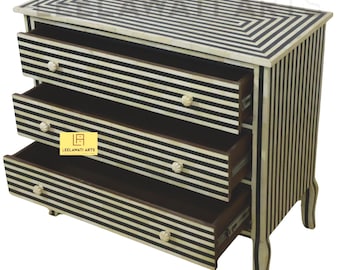 Handmade Black & White Dresser | Home Luxury  Living Room Chest Drawer | Home Decor Furniture