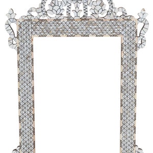 Home Décor Luxury Wall Mirror Frame Mother of Pearl Mirror Frame