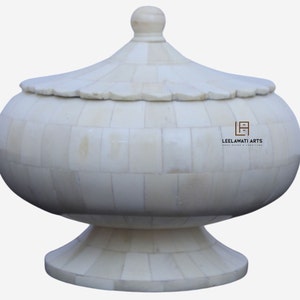 Home Decorative Camel Bone Round Shape Storage Box | Gifts box