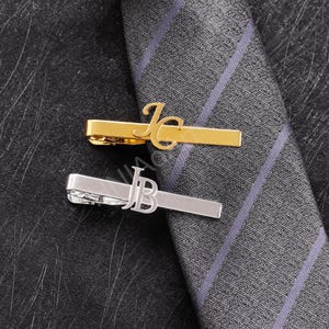 Groomsmen Tie Clip, Groomsmen Gifts, Wedding Tie Clip, Initials Tie Clip, Custom Tie Clip, Personalized Tie Clip for Men, Groomsmen Proposal