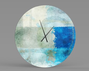 Abstract Wall Clock Etsy