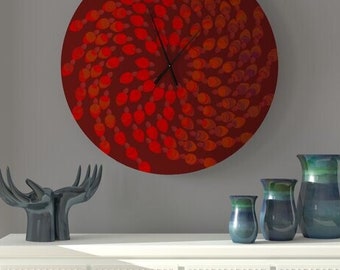 Better Momentous Red Wall Clock