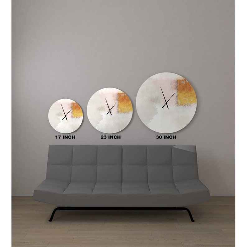 Conscious State Metal Wall Clock Oversized Abstract Fine Art Etsy