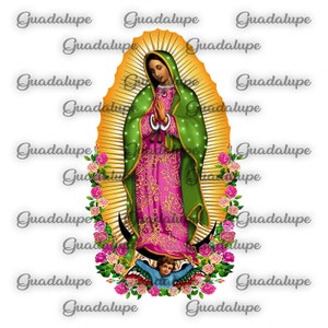 Nossa Senhora de Guadalupe PNG - Alta Resolução para Sublimação, DTG e DTF - Virgen de Guadalupe - Download Digital