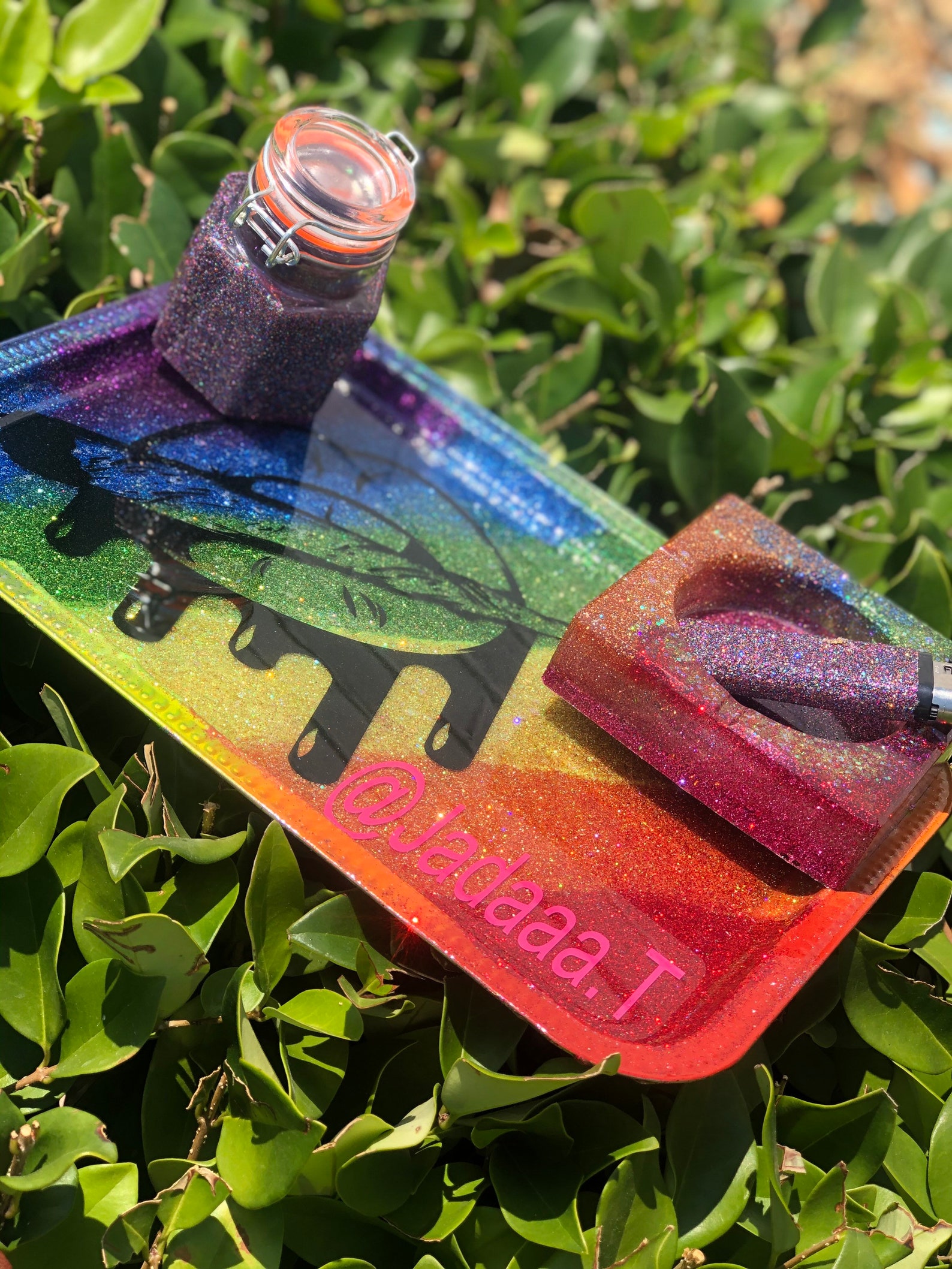 Rainbow Rolling Tray Set Etsy