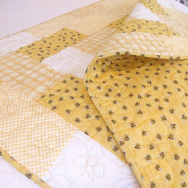 Bumblebee Patchwork Quilt