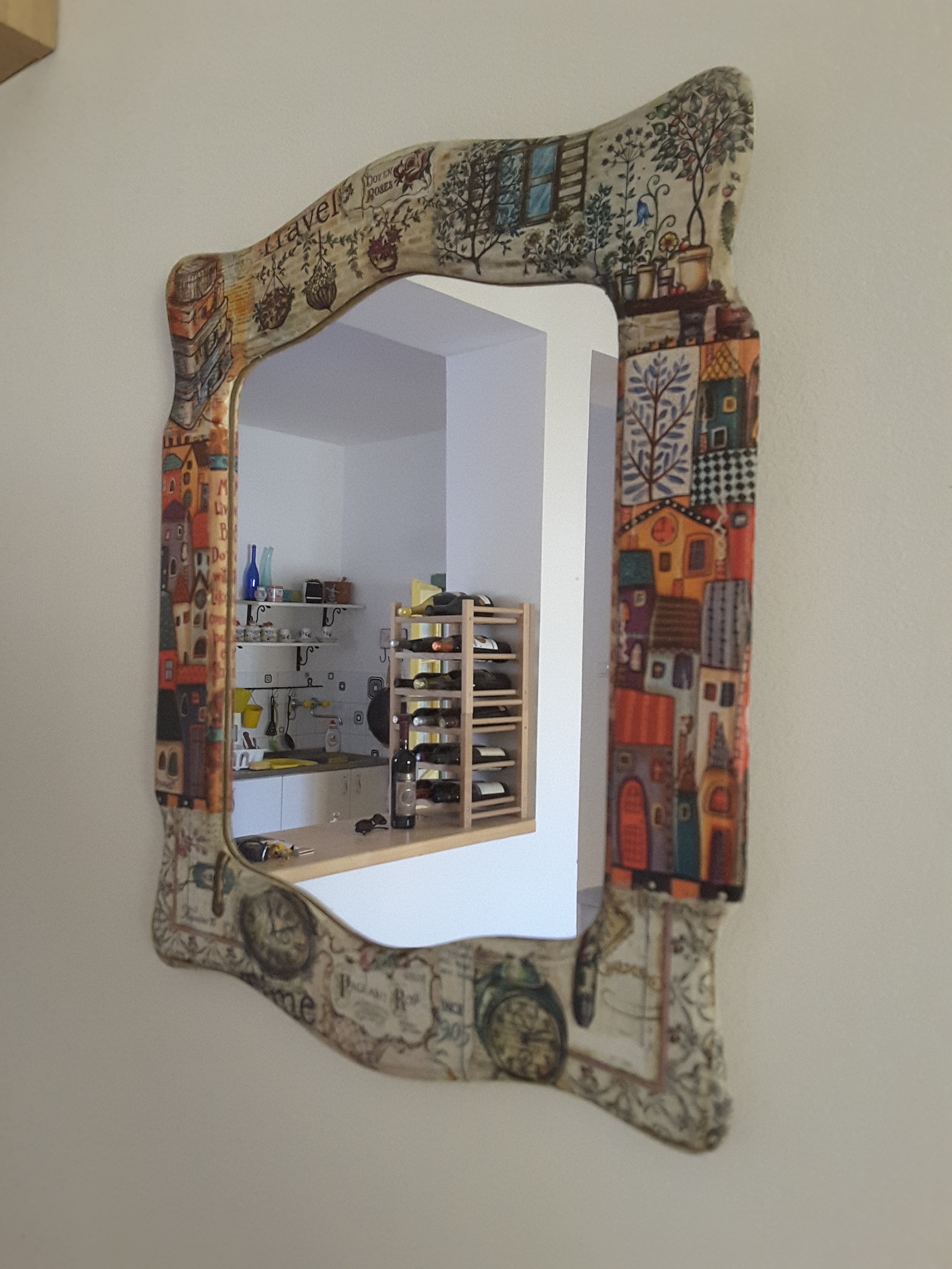Decoupage Mirror Etsy