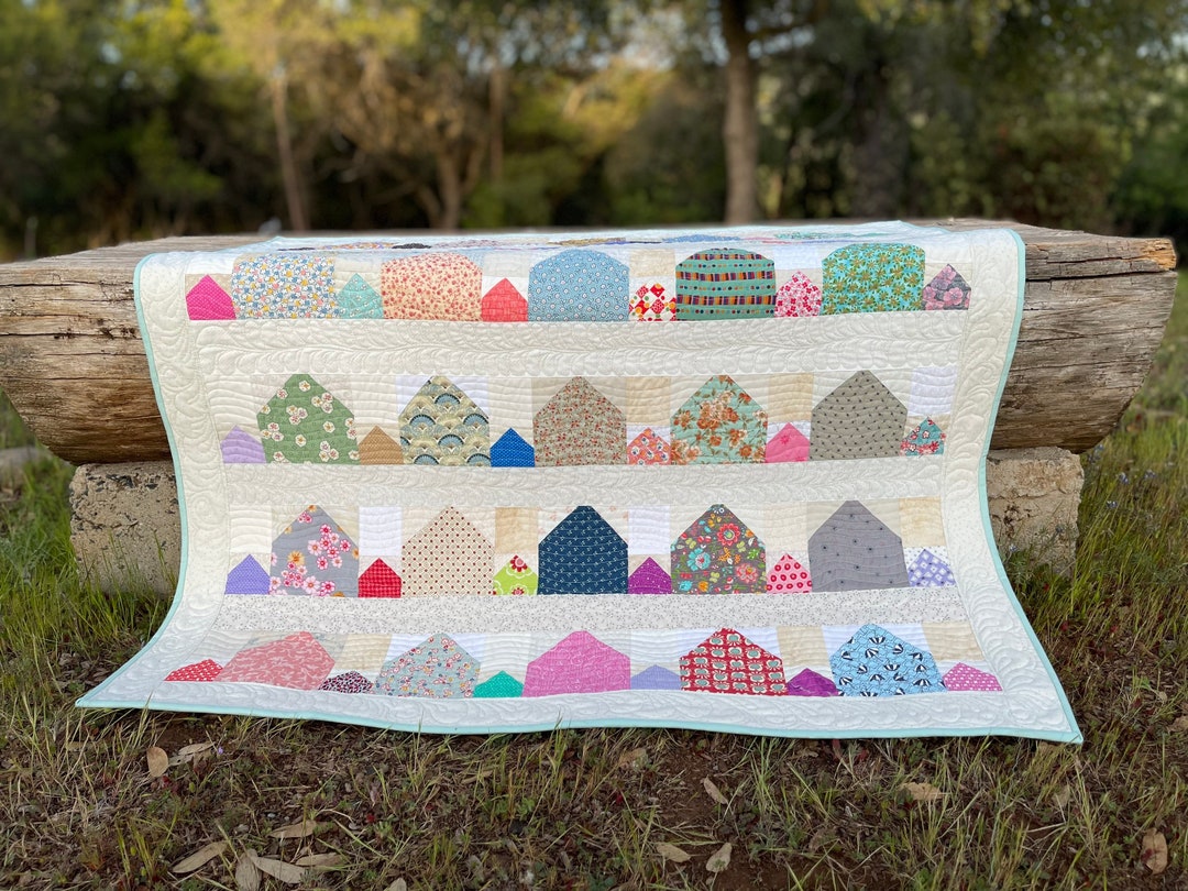 Quilted Wall Hanging, Baby Quilt, Lap Size Quilt, Handmade. Etsy