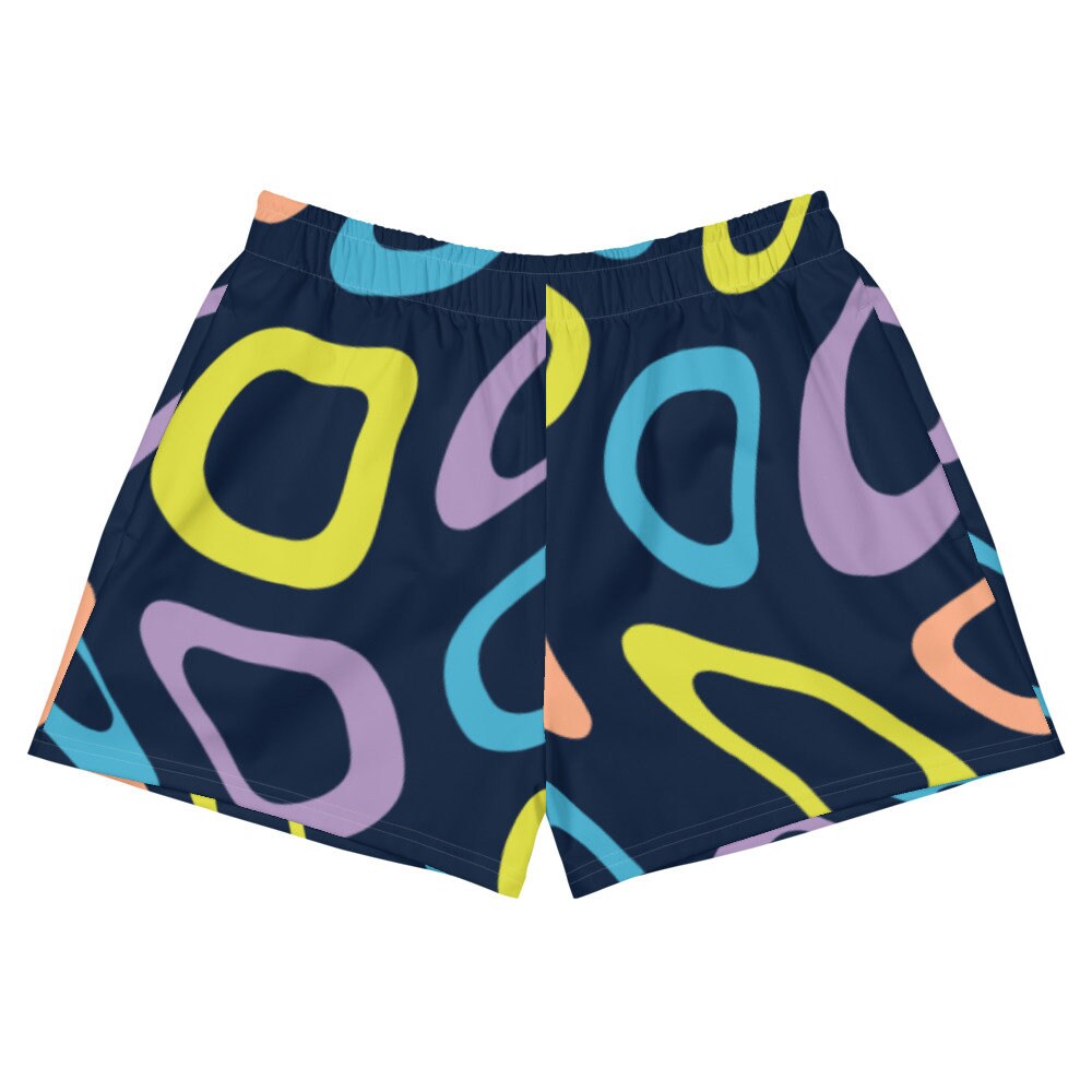 Abstract Pattern Women's Athletic Short Shorts Pattern Etsy