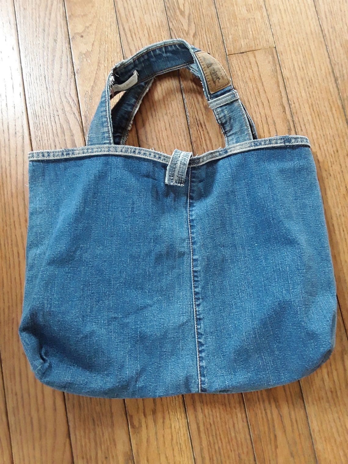 Genuine Levis denim. Large tote bag made from recycled denim Etsy