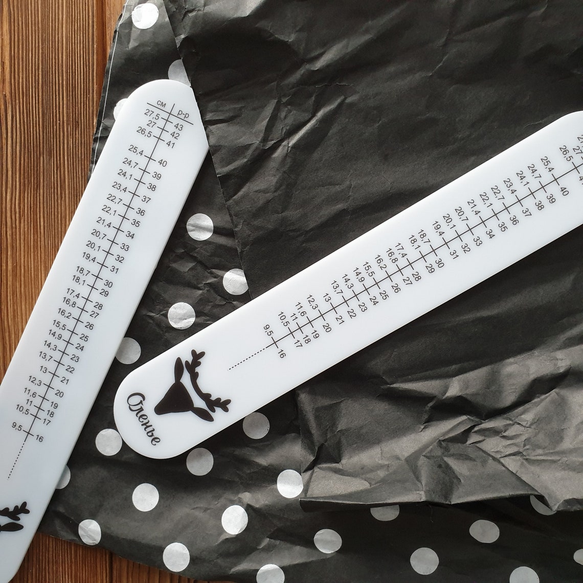 Ruler for determining the size of a knitted sock gift Socks Etsy