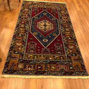 Anadolu halı, Yahyalı, vintage, el dokuma yün halı