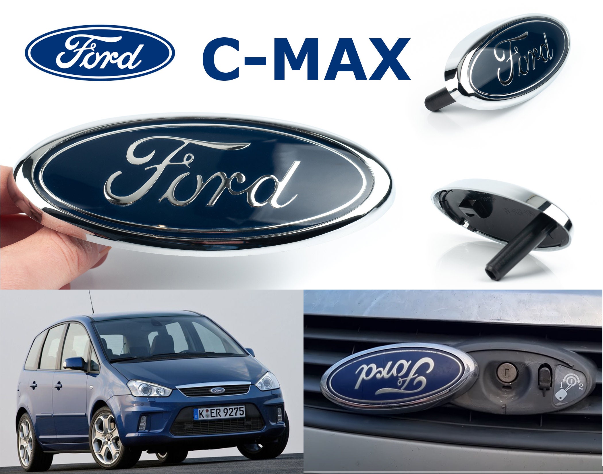 Metall-Auto-Lenkrad-Emblem-Abdeckungsaufkleber Für Ford Für Focus
