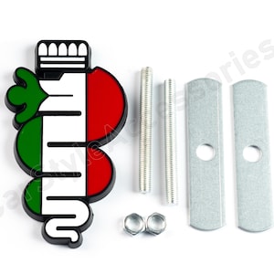 Italy Flag Chrome Emblem Badge - Italian Flag Decal, Rare Find - View #14