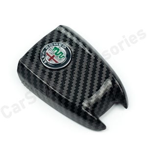 Alfa Romeo Key Fob Cover Carbon Pattern Replacement for Giulia Stelvio