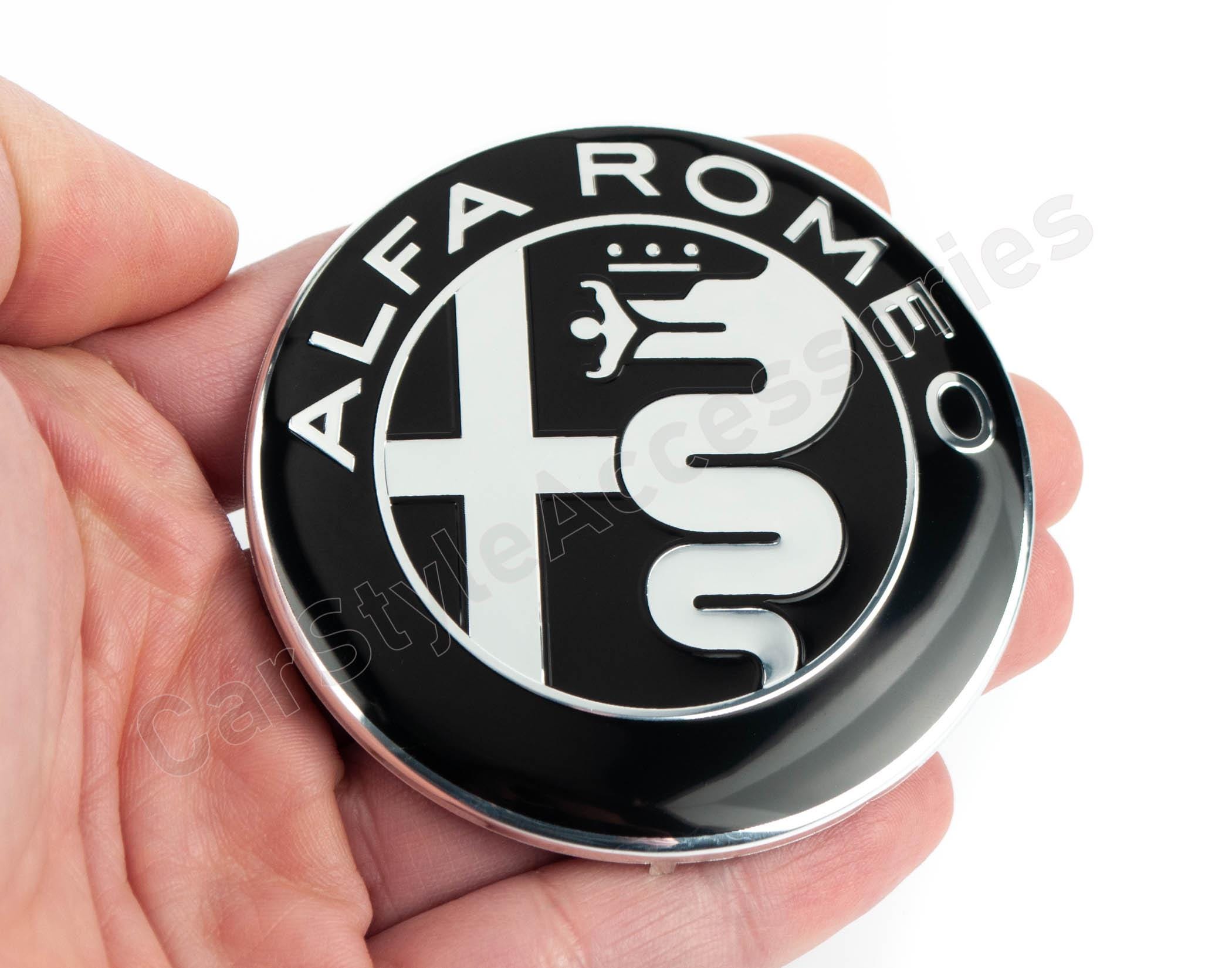 2x Alfa Romeo 147 156 GT 159 Brera Mito Giulietta Emblem 74mm - Foto 4