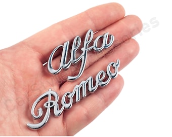 Alfa Romeo Spider Duetto Stamm Abzeichen Boot Script Retro Emblem Metall Chrom Aufkleber Abzeichen Auto Styling