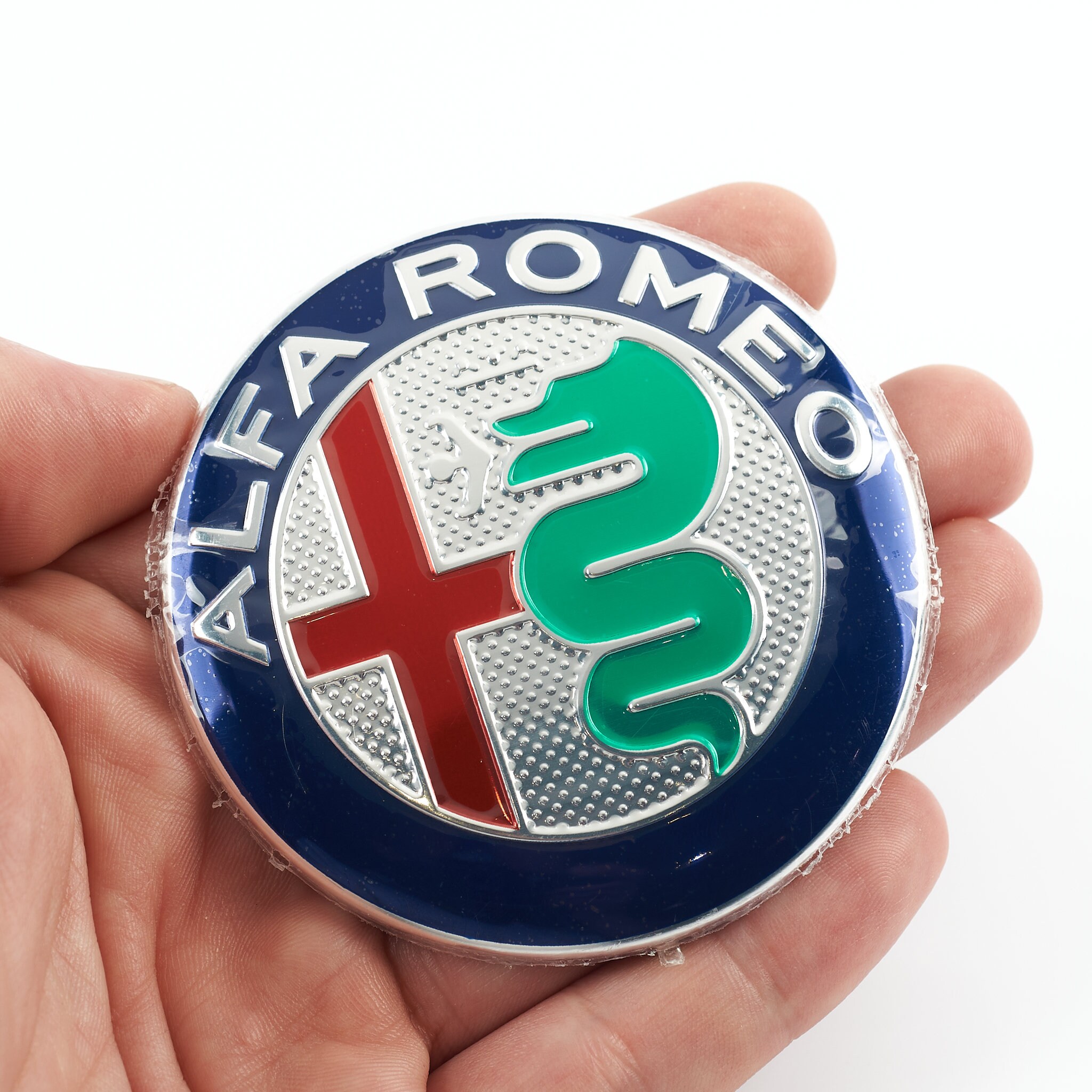 2x Alfa Romeo 147 156 GT 159 Brera Mito Giulietta Emblem 74mm - Foto 12