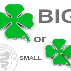 Green Clover for Alfa Romeo Metal Badge Quadrifoglio Verde Cloverleaf Stelvio Giulia Giulietta Car Styling