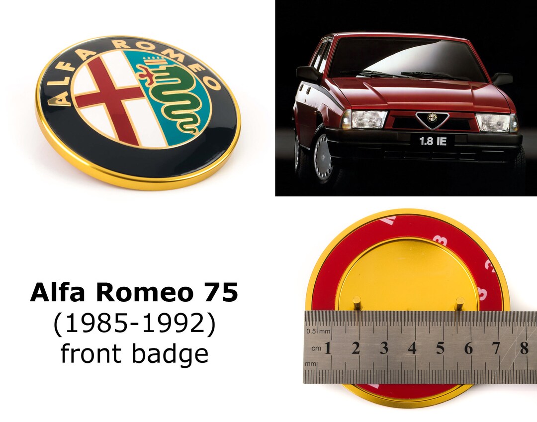 Alfa Romeo 75 Front Grille Badge Retrofit Emblem 60596492 Replacement ...