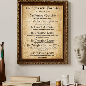 7 Hermetic Principles Posters "11x14"