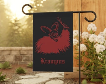 Krampus Garden Flag