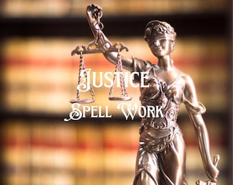 Justice Spell Work - Magical Support for Fair Outcomes, Integrity, & Resolution