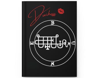 Glamour Witch Manifestation Journal | Hardcover Journal with Sigil and Script