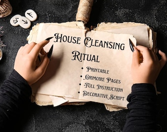 INSTANT DOWNLOAD House Cleansing Ritual Grimoire Pages